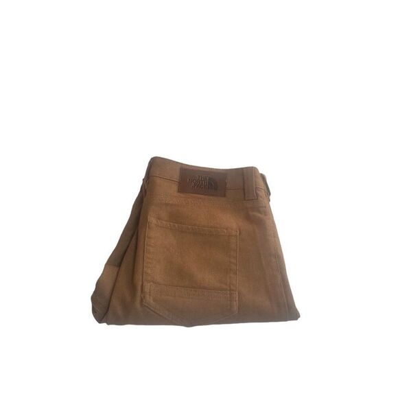 The North Face Jeans‎ Women Sz 8 Brown Denim Skinny Straight Leg Casual Outdoors - Picture 1 of 6
